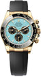Rolex Cosmograph Daytona 40mm Yellow Gold Turquoise Blue Black Dial Cerachrom Bezel Oysterflex Bracelet - 126518LN - 2025